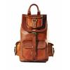 Goat Leather Bag Backpack Rucksack Vintage Genuine Laptop Brown Travel New Men's