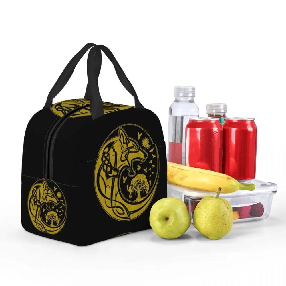 Viking Loki Son Fenrir Insulated Lunch Bag for Kids School Cooler Thermal Food Box Tote Portable Lunch Boxes Container