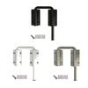 Door Bolt Fastener Metal Body with Adhesive Tape and Screws for Door Window Cabinet Fitting In Home Repair Use