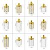 1PC Multifunctional Storage Tank Light Retro Pattern Transparent Sealed Jar Luxury Golden Lid Candy Coffee Bean Storing Jar