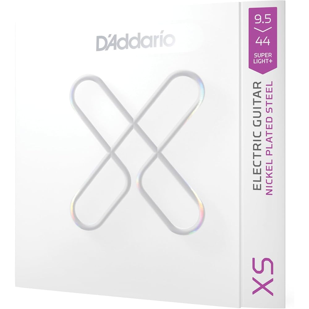 D'Addario Daddario Electric Guitar Strings XS Coated Strings Nickel Super Light Plus .0095-.044 X...