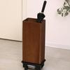 Luxury Solid Wood Umbrella Stand: Large-Capacity Hotel & Home Entryway Storage with Customizable Logo