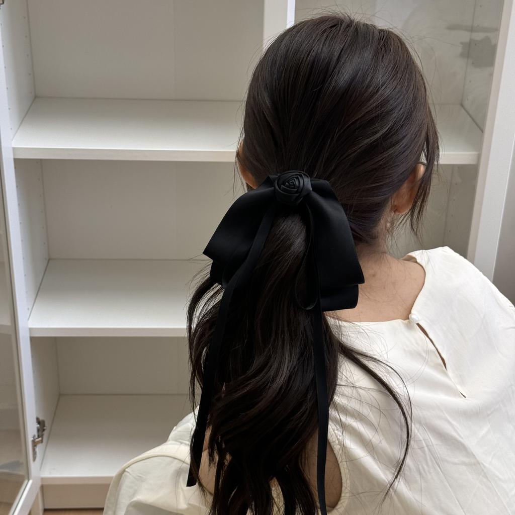 Korean hair accessories pins and clips bow for women girl flowers fascinators elegant Headdress barrette vintage ribbon popular