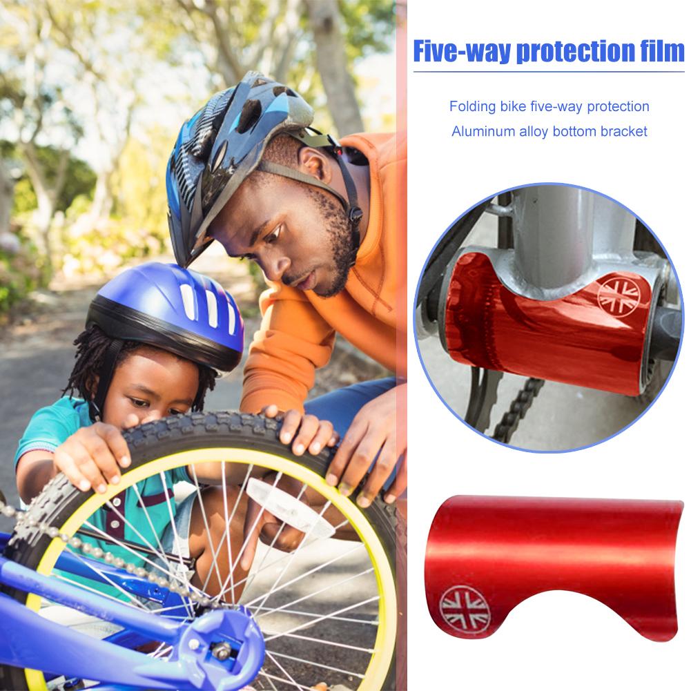 Practical Bicycle Frame Protector Pads Folding Bike Bottom Bracket Carbon Protective Guard Bike Bottom Bracket Stickers