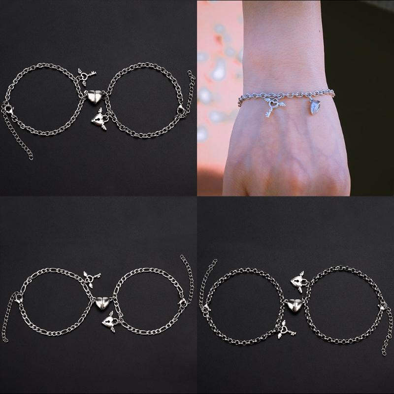 Magnetic Couples Bracelets Mutual Attraction Relationship Matching Friendship Rope Bracelet Set Gift for Women Men