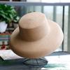 Solid Color Elegant Hepburn Style Small Fresh Straw Hat Women's Summer Sun Protection Sun Hat Seaside Vacation Beach Hat