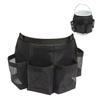 Bucket Organizer for Cleaning and Gardening Tools - Water-Resistant Mesh Pockets, Fits 3.5 to 5 Gallon Buckets (Black)