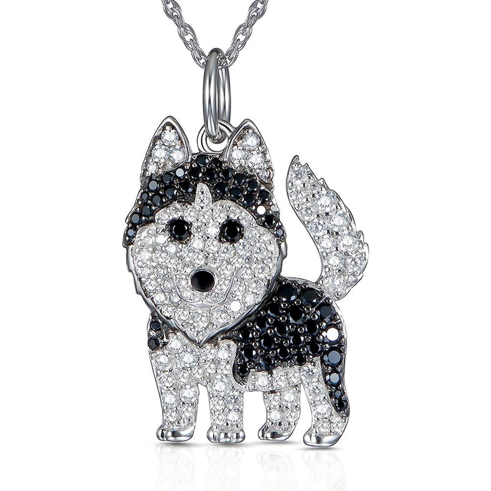 Rhinestone Beagle Pendant Shiba Inu Dog Necklace Jewelry Gift Pet Puppy Necklace Dog Lovers