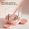 Mini Portable 2-in-1 Hair Straightener and Curler for Travel Home Use