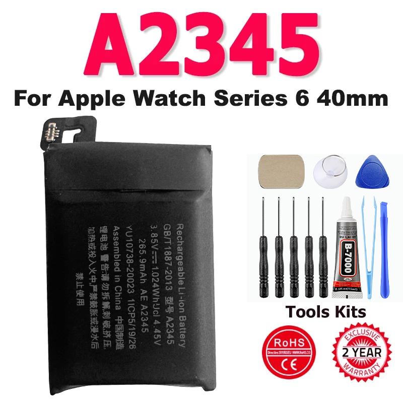 New Genuine Replacement Battery For Apple Watch Series SE 4 5 6 GPS LTE Bateries IWatch S4 S5 S6 40mm 44 mm Batteria +Free Tools