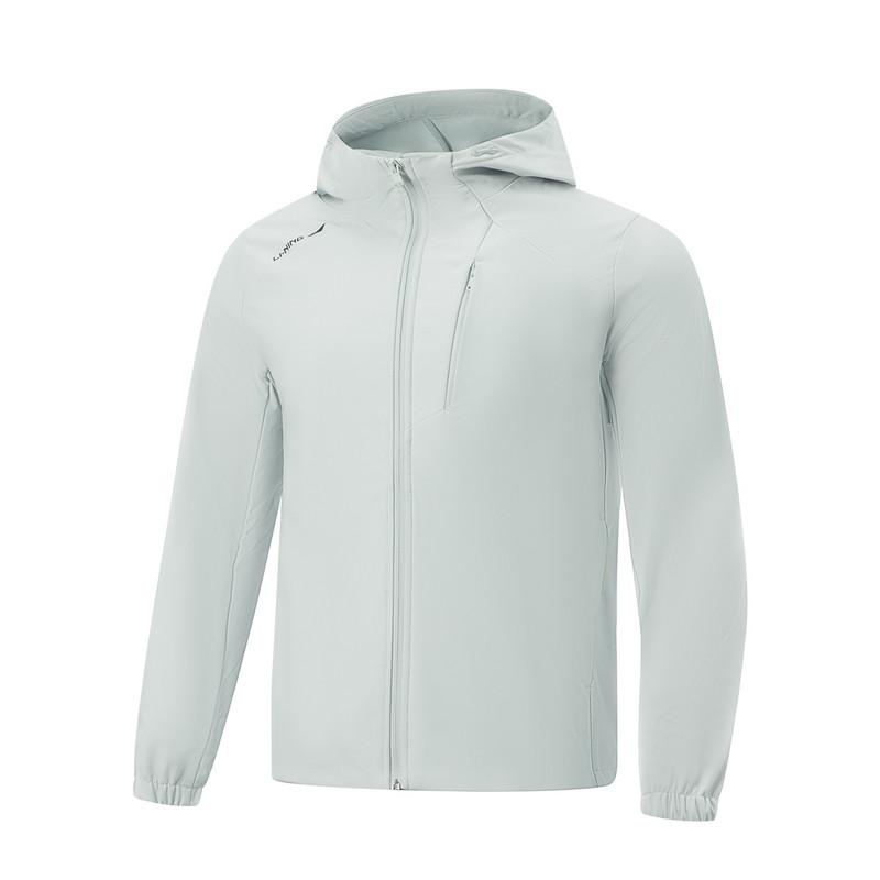 Li-Ning Hooded Windproof Breathable Simple Versatile Outdoor Training Sports Jacket Unisex Jackets AFDVF33-1