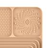 Silicone Dog Lick Mat with Spatula Boredom Anxiety Relief Pet Food Mat with Suction Cup Slow Feeder Bowl Peanut Butter Licking Mat Enrichment Toy