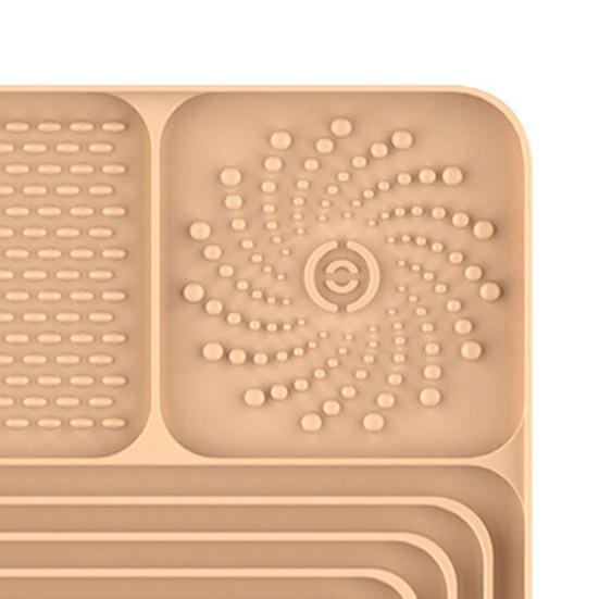 Silicone Dog Lick Mat with Spatula Boredom Anxiety Relief Pet Food Mat with Suction Cup Slow Feeder Bowl Peanut Butter Licking Mat Enrichment Toy