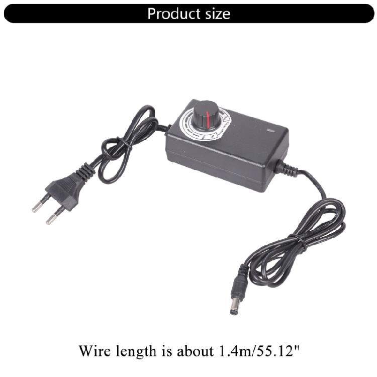 Universal 4V-12V 2A 5.5x2.1mm Adjustable DC Power Supply Adapter EU/UK Plug