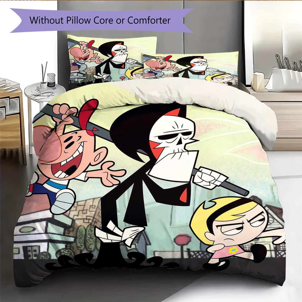 Cool Crew Pattern Bedding Quilt Set Home Decoration Gift (1 * duvet cover + 2 * pillowcase without core)