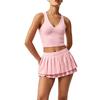LOSCO European and American club-style sexy mini skirt, tennis skirt set, golf skirt, suitable for outdoor activities