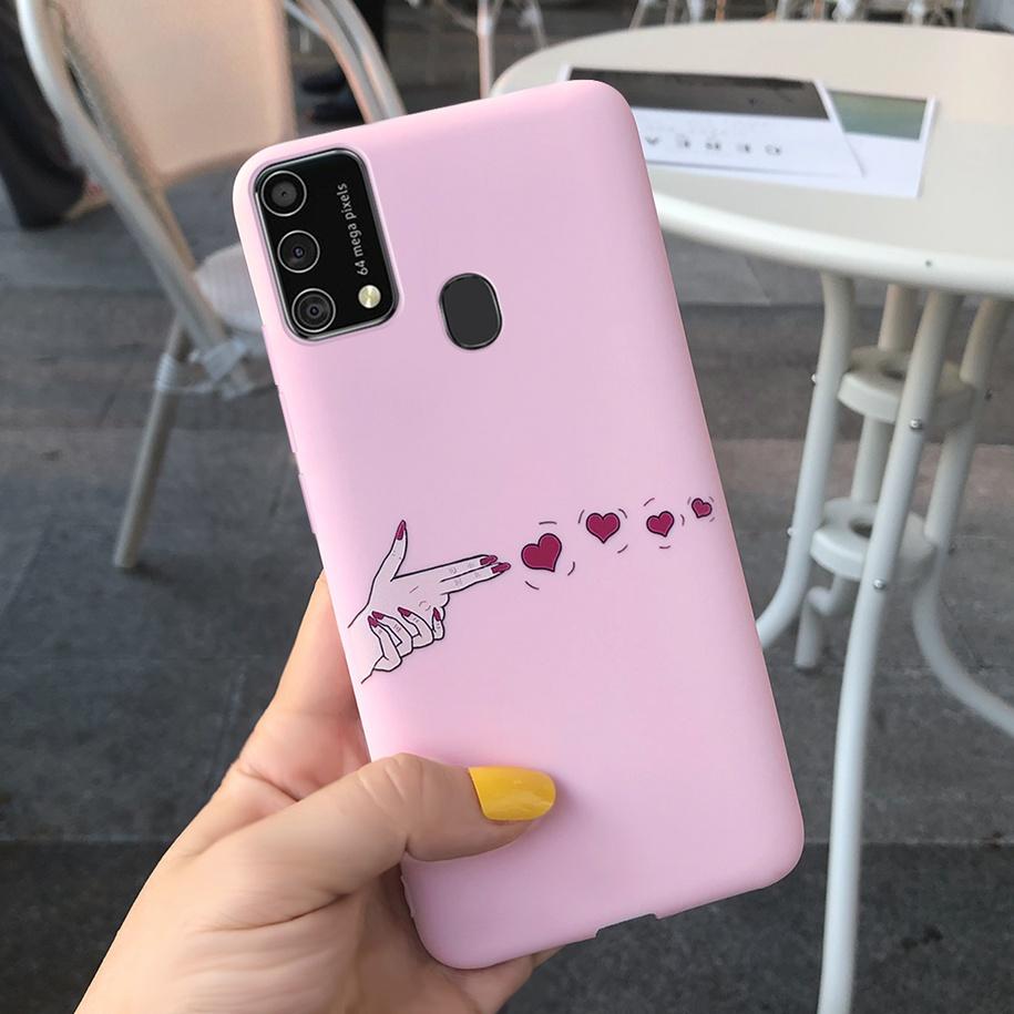 For Samsung Galaxy M31 M21s Case 2020 Couple Love Heart Phone Cover For Samsung M31 Prime SM-M315F M 31 M 21s Soft Case 6.4 Inch