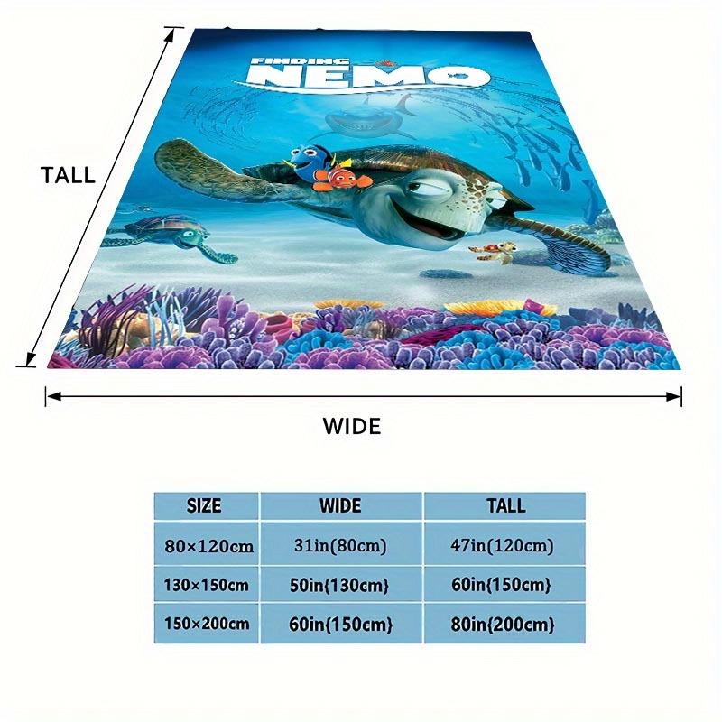 1pc Finding Nemo Printing Blanket - Soft, All-Season Throw for Living Room, Bedroom,Personalized Gift with Adorable Cartoon Design