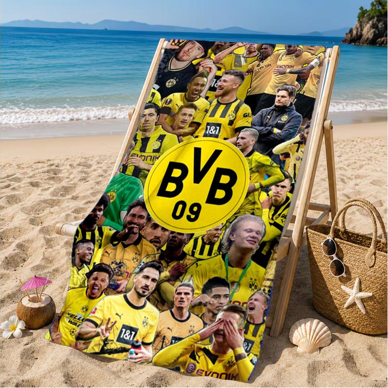 09 Football Club Beach Towel, Microfiber Beach Towel, Perfect For Pool, Beach, Travel, Home Decor Beach Party Fan gifts