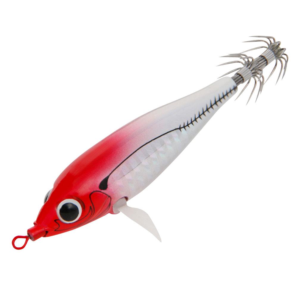 83mm Luminous Squid Lure Night Fishing Lamp Hook Double Hook Cuttlefish Attracting Lure Fish Shaped for Saltwater Freshwater