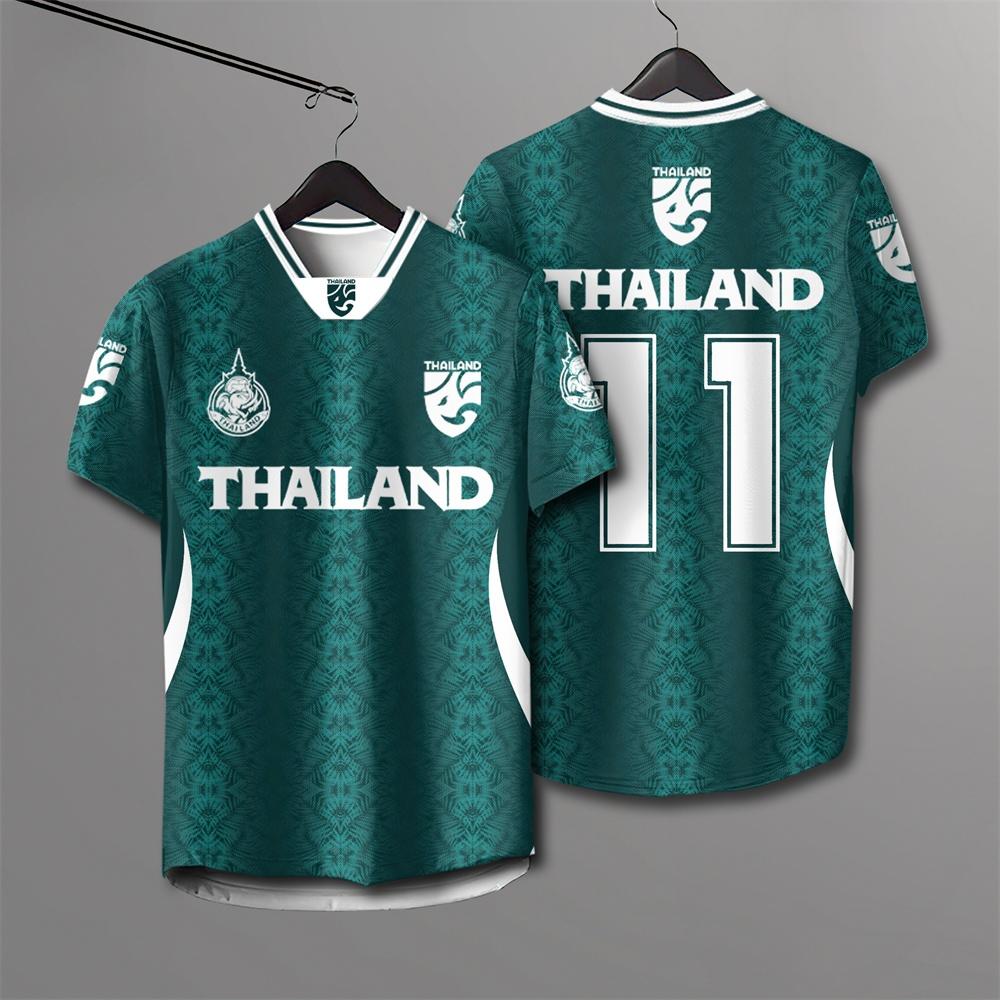 Thailand 3D Gedrucktes Kurzarm Sommer Street T-Shirt Herren Atmungsaktives T-Shirt Leicht und Bequem Kurzarm Oberteile