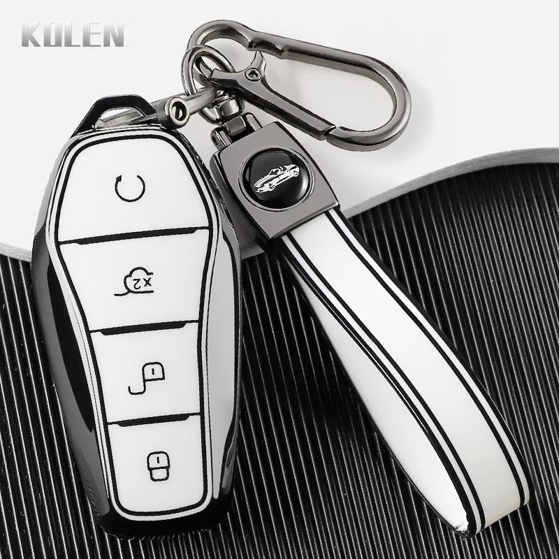 Tpu Auto Smart Key Fob Cover Case Fit For Byd Song Plus Atto 3 Han Ev Tang Dm Qin Seal Dolphin Protected Key Ring Remote Housing Auto Accessories