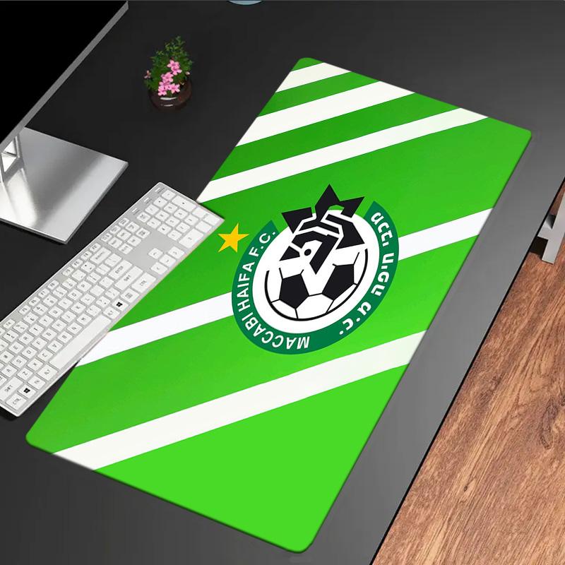 Maccabi Haifa Fc Crest mouse pad, rubber base, esports desk mat, mouse pad for gamers and office use, gaming desk , easy to clean mat