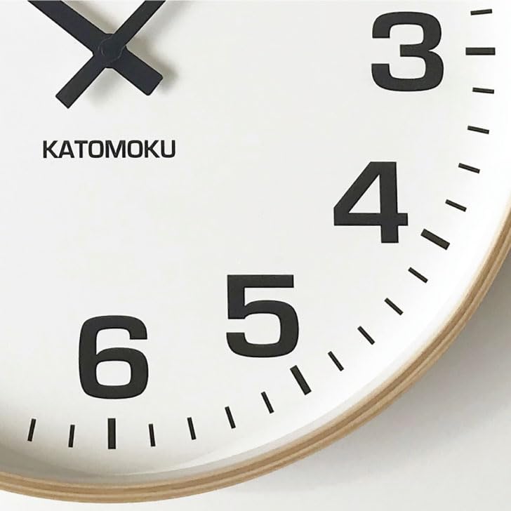 KATOMOKU Plywood Wall Clock 15 Natural Wall Clock Sweep Movement km-92NA 362mm (Quartz Clock)