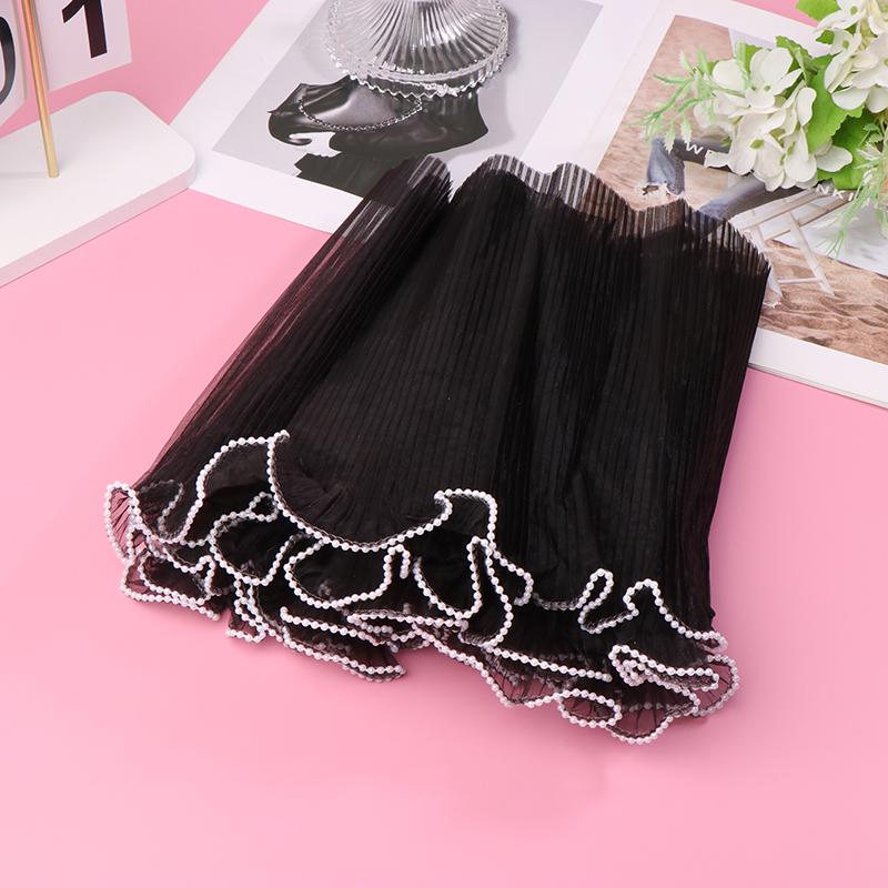 

30Cm*4Y Flower Wrapping Paper Pearl Wave Yarn Lace Mesh Florist Bouquet Party Valentine Gift Diy Packaging Material Supplies чёрный