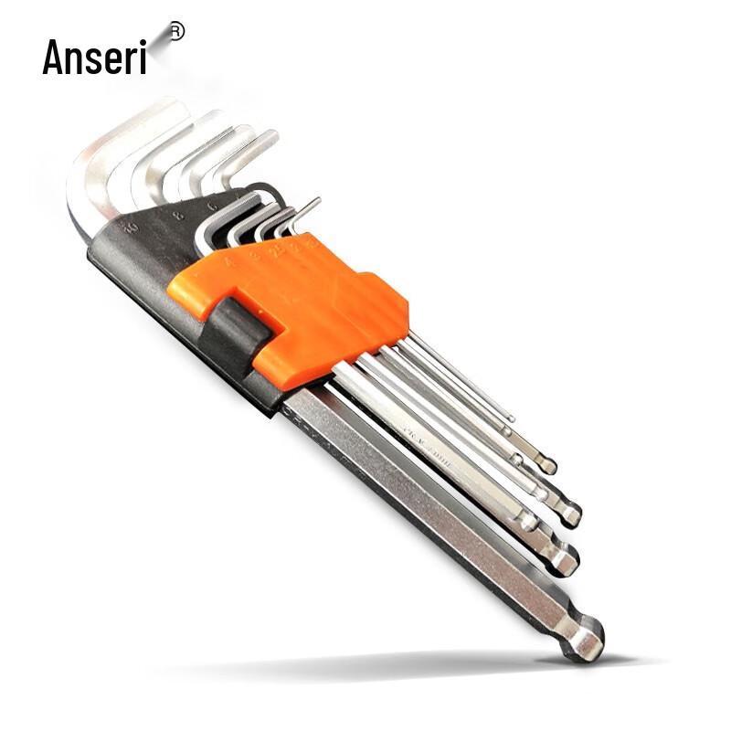 Ansell 9-Piece L-Type Hex Key Set