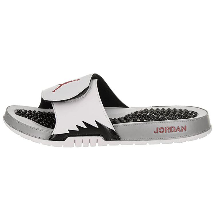 New JORDAN Hydro 5 Slide 'White Red Silver' 555501-112
