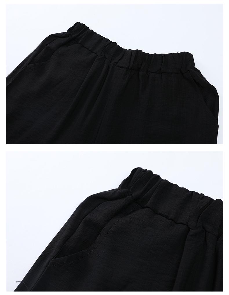 Elegant Summer Two-Piece Set for Women 40s-50s: Plus-Size Chiffon Short-Sleeve Suit