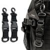 Multifunctional Backpack Hook Tactic Nylon Webbing Carabiner Quick Release Hanging Buckle Double-Split D-Shaped Keychain