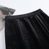 Sequined Velvet Fishtail Midi Skirt - 2026 Spring Fashion