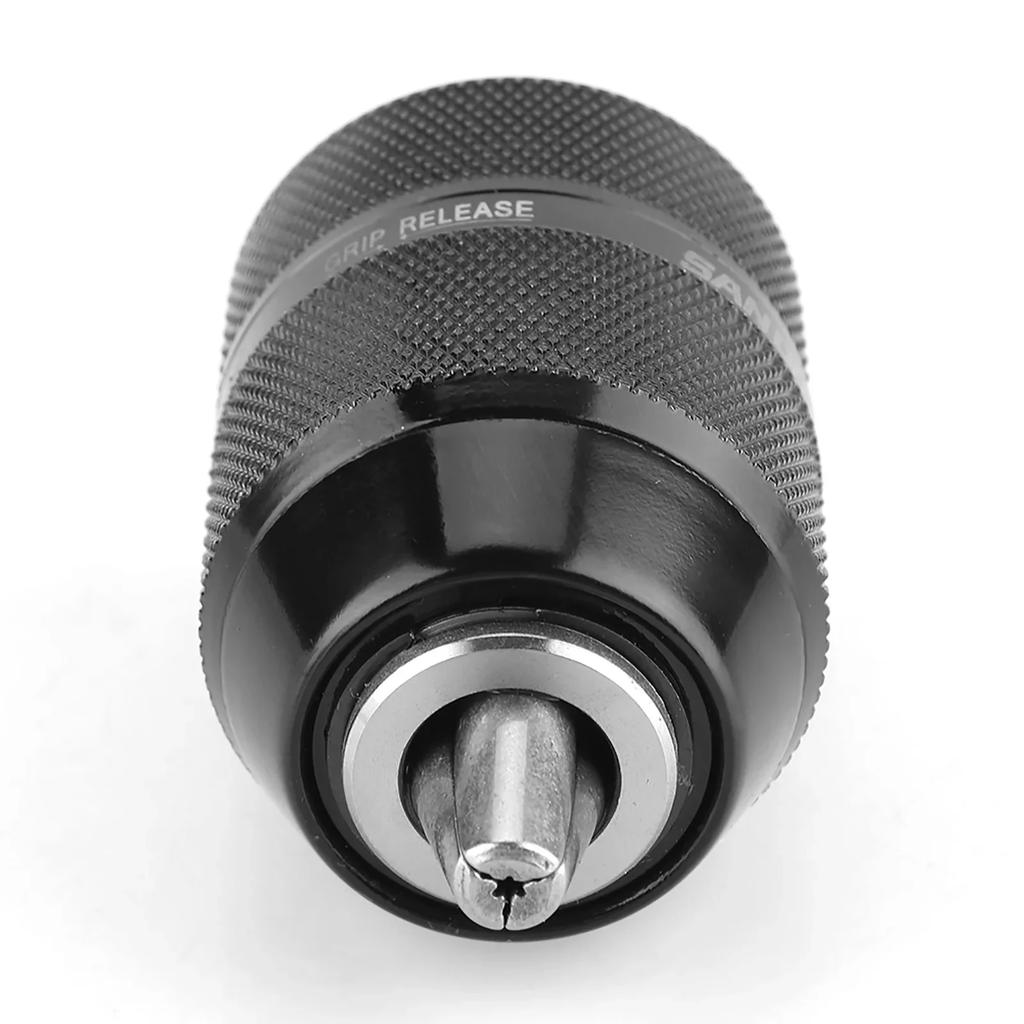 13mm Metal Drill Chuck 1/2 Mount Self Locking Keyless Drill Chuck Electric Drill Chuck Metal Drill Chuck 3/8" Thread Drill Chuck