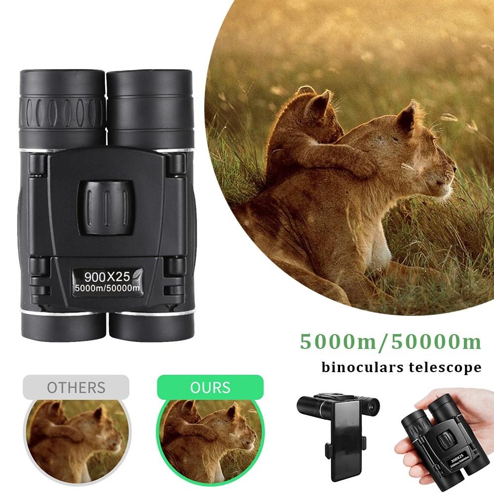 900x25 Binoculars Long-distance Portable Hd Zoom 5000m/50000m Telescope For Outdoor Camping Sports