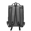 Backpack Men'S Fashion Trendy Brand Pu Commuter Backpack Travel Bag College Student High School Student School Bag Computer Bag Large Capacity
