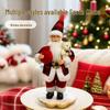 12" Staande Kerstman Pluche Figuur voor Kerstdecoratie