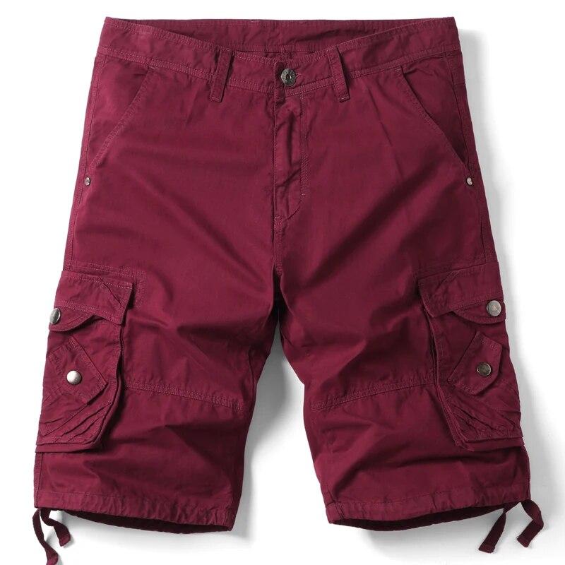 Pantalones cortos militares tácticos urbanos de verano para hombre, pantalones cortos holgados informales de algodón con múltiples bolsillos para senderismo al aire libre, pantalones cortos de combate