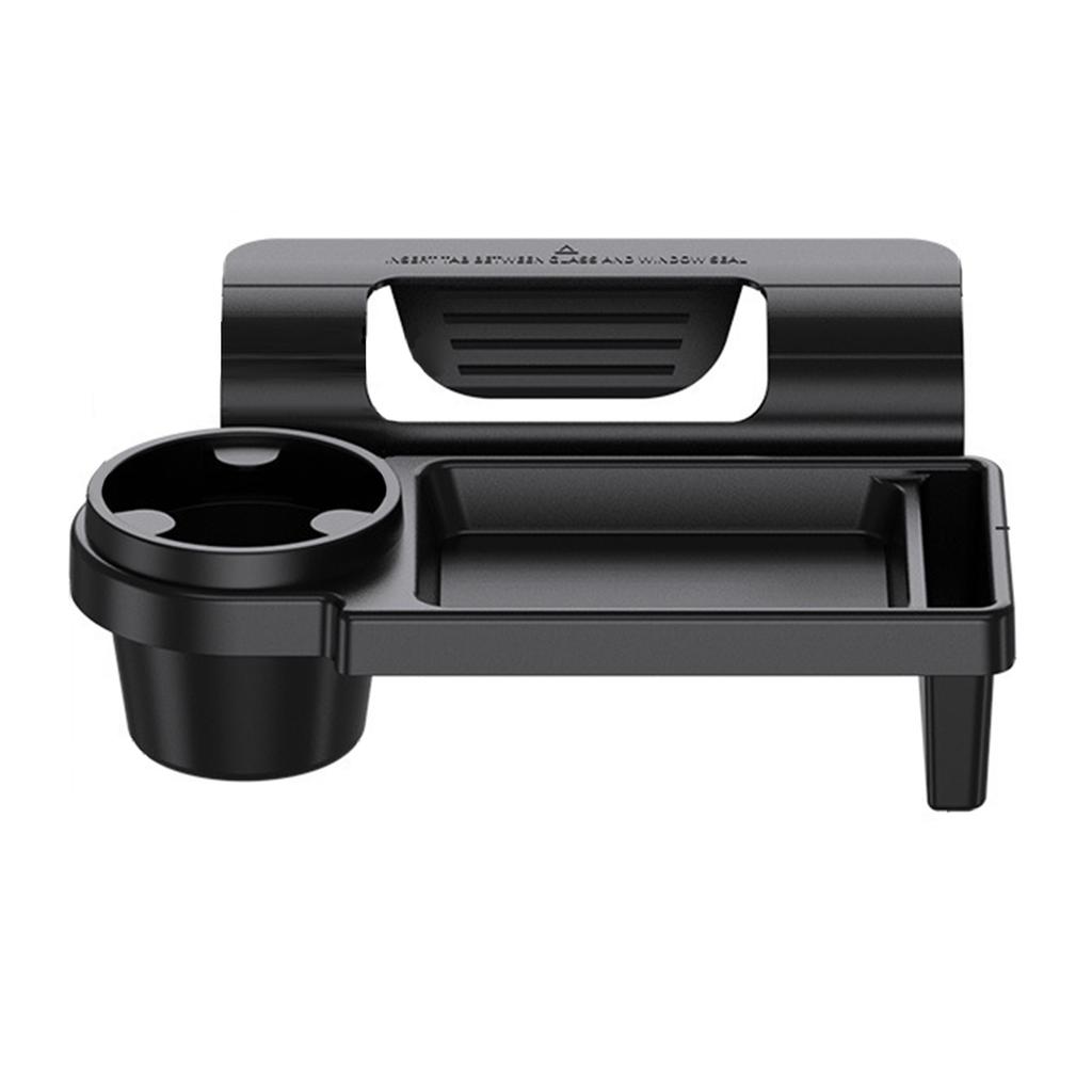 Multifunctional Car Side Door Window Organizer with Cup and Smartphone Slot Hanging Storage Rack Accessories For Vehicle