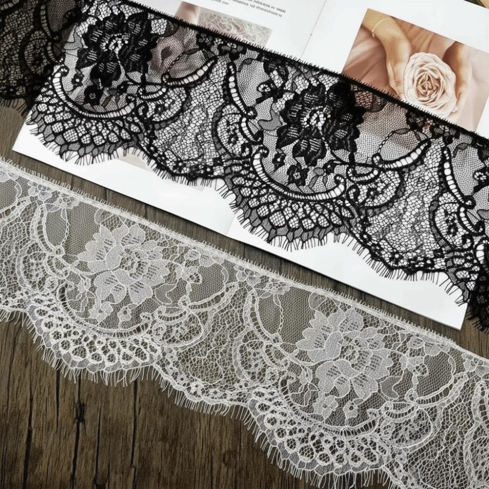 Sleeve Patchwork Single Eyelash Lace Skirt Patchwork Eyelash Ribbon New Patchwork Fabric