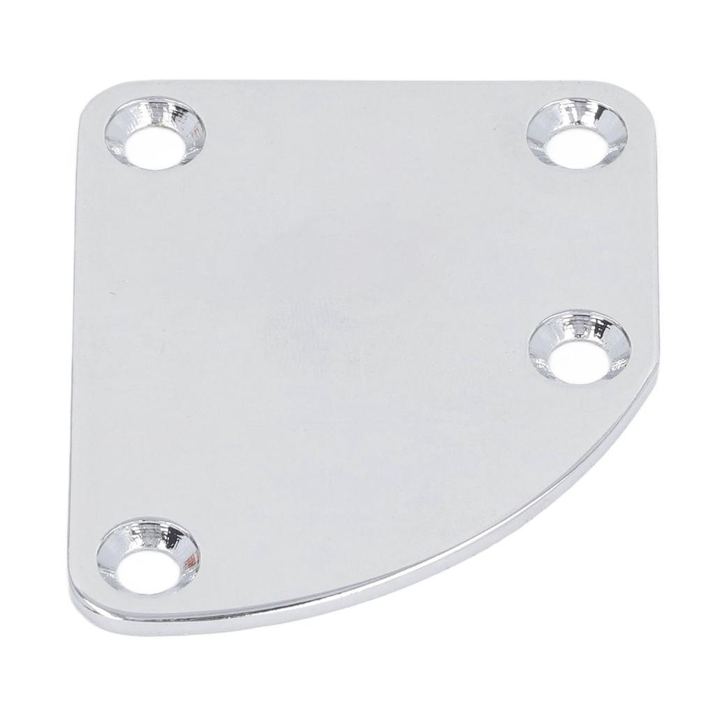 Guitar Neck Reinforcement Plate with Screws 4 Hole Curved Neck Joint Protection Board for Electric Guitar Bass