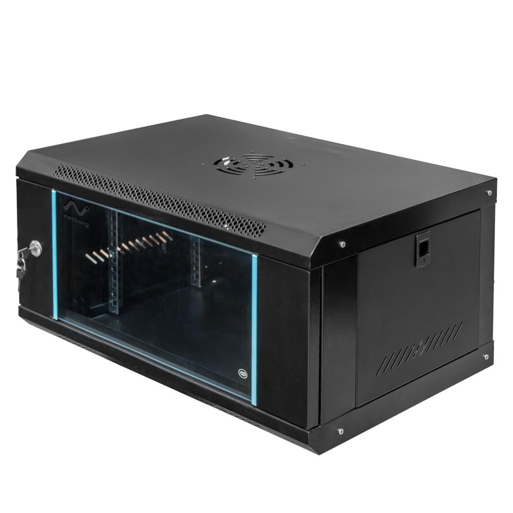 Netberg 19" 6U 300X600X400 Rack Cabinet, Wall-Hung, Black N