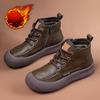 Buty na grubej podeszwie, Buty damskie, Kozaki z polaru, Nowe botki na koturnie, Buty retro