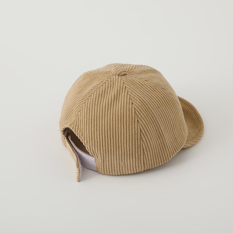 Cord-Baseballkappe für Babys und Mädchen, weicher Schirm, verstellbare Schirmmütze für Kleinkinder, Entenschnabelkappe für Kinder