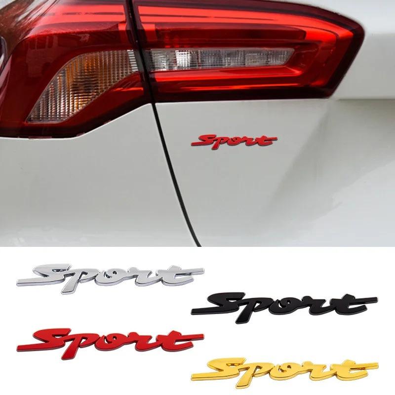 Auto Stickers Metaal 3D Auto Kofferbak Auto Carrosserie Racing Sport Woord Letter Sticker Logo Embleem Badge Decal Sticker