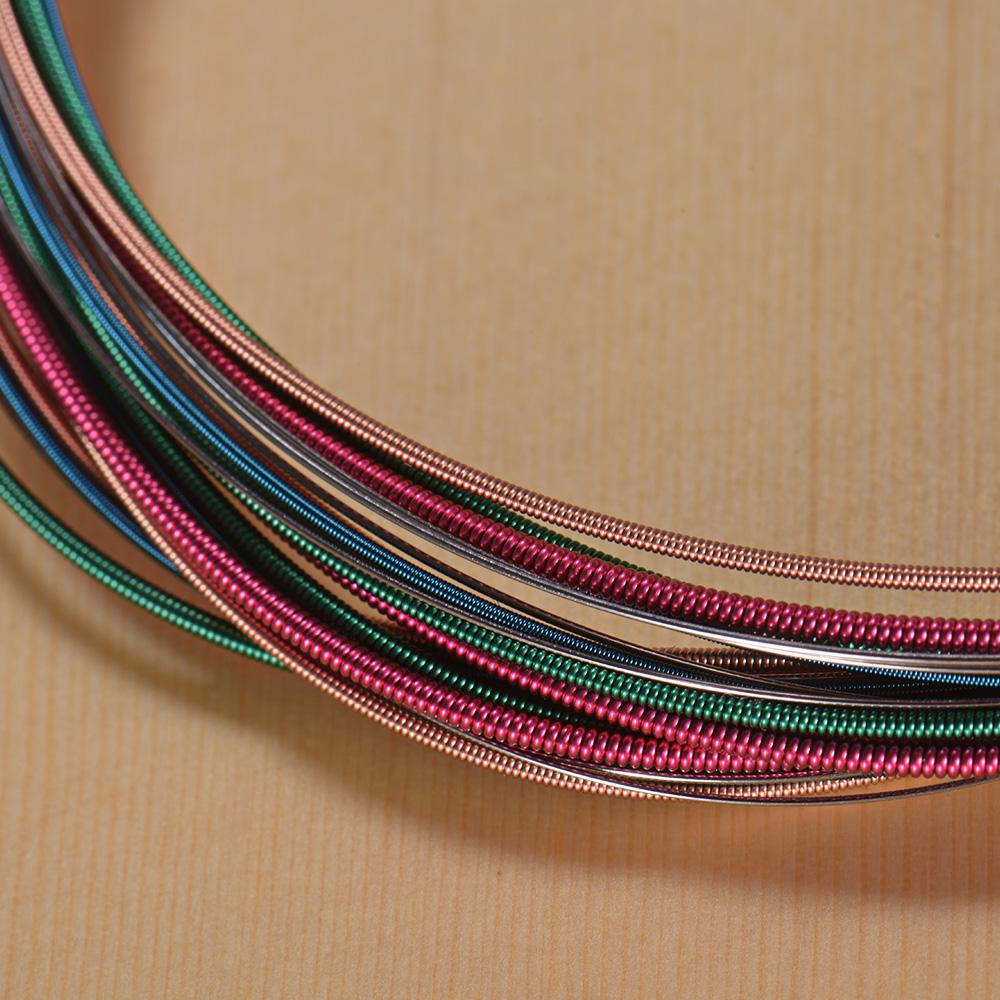Acoustic Folk Guitar Strings Set Steel Core Copper Alloy Winding, 6pcs/ Set