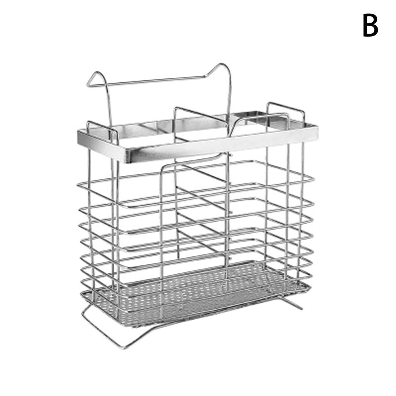 Stainless Steel Hanging Cutlery Organizer: Kitchen Utensil Drainer for Forks, Spoons & Chopsticks