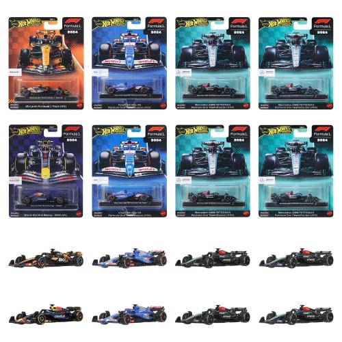 Hot Wheels Premium Race Assortment Vozidlo Hračka F1 Mini Autíčka, Krabice 8 kusů, Pro děti od 14 let, Víceúčelové, HRV11-986H