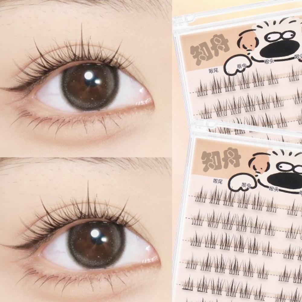 DIY Self-adhesive Lash Clusters Reusable False Eyelash Clusters Glue Free Fake Lashes Women